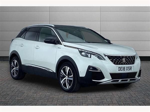 White Used 2018 Peugeot 3008 GT-line SUV | £11,425 (Fair price) - Image 1/3