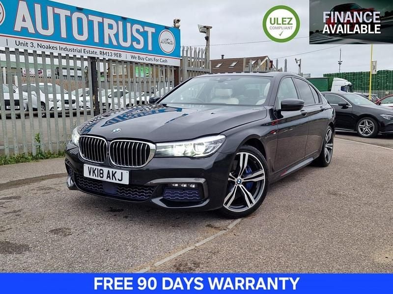 Black Used 2018 BMW 730 M Sport Sedan | £18,495 (Fair price) - Image 1/3