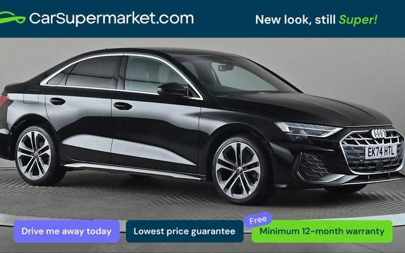 Used Audi A3 S-Line 150 HP (110 kW) 2024 Black Sedan