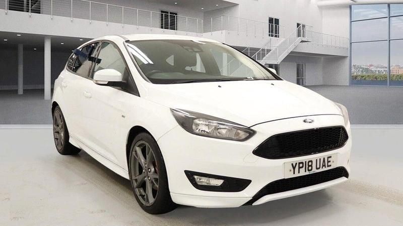 White Used 2018 Ford Focus ST-Line X Hatchback | £9,495 (Good price) - Image 1/3