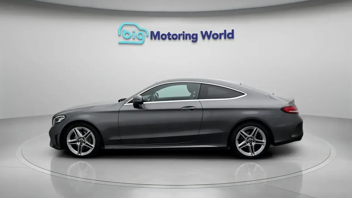 Used Mercedes C200 AMG line 198 HP (145 kW) 2020 Grey Coupe