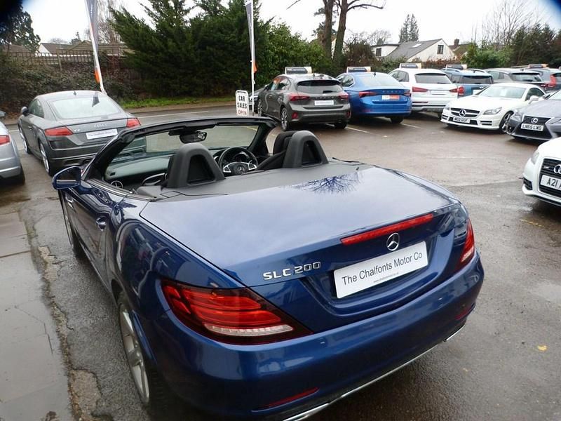 Used Mercedes SLC200 184 HP (135 kW) 2017 Blue Cabriolet