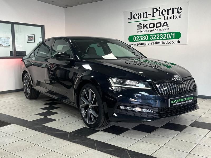 Used Skoda Superb SportlinePlus 2021 Black Hatchback