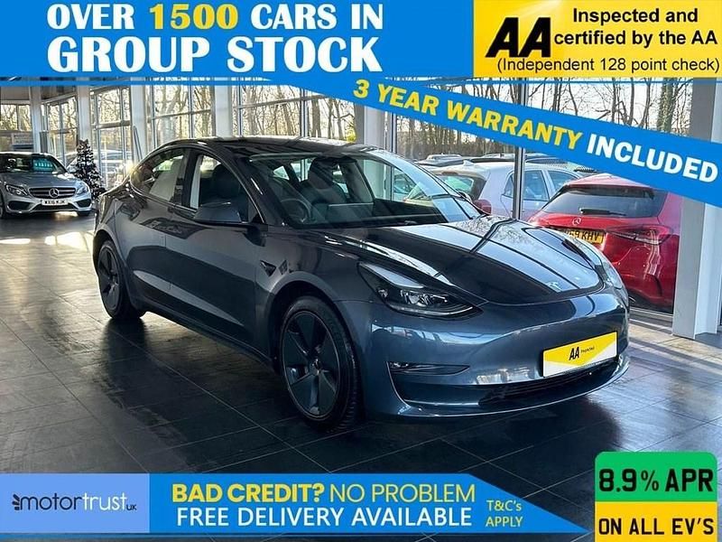 Grey Used 2021 Tesla Model 3 Sedan | £20,495 (Fair price) - Image 1/2