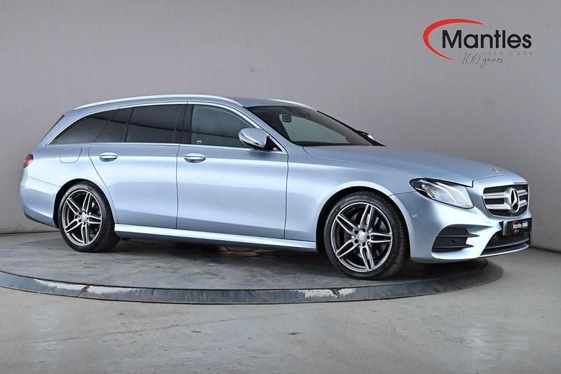 Used Mercedes E220 AMG line 194 HP (142 kW) 2017 Silver Estate