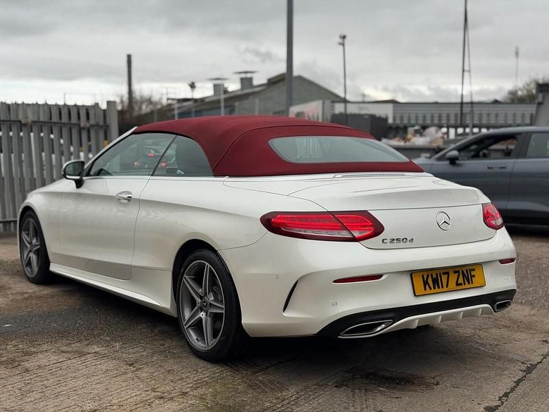 Used Mercedes C250 AMG Line Premium Plus 2017 White Cabriolet