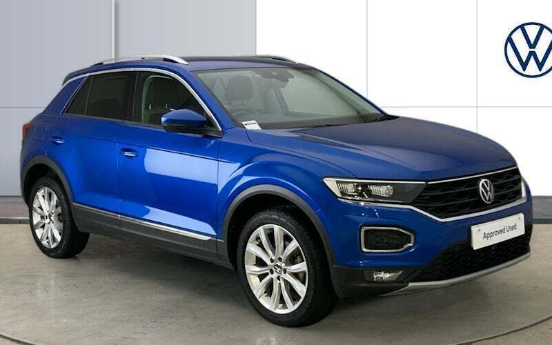 Blue Used 2021 VW T-Roc SEL SUV | £21,441 (Fair price) - Image 1/4