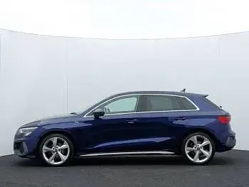 Used Audi A3 S-Line 110 HP (80 kW) 2022 Blue Sedan