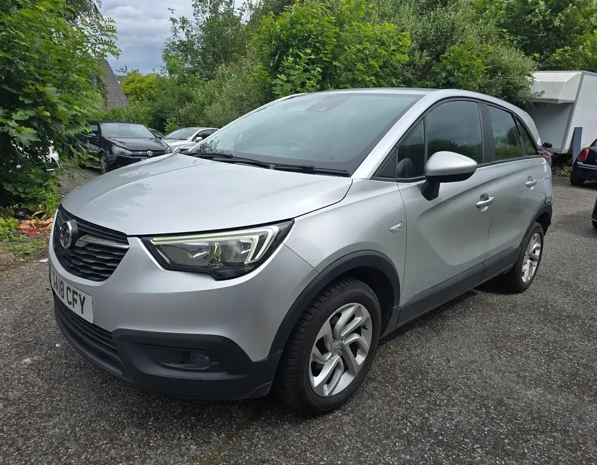 Used Vauxhall Crossland X 99 HP (72 kW) 2018 Silver SUV