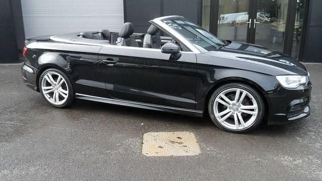 Used Audi Cabriolet S-Line 150 HP (110 kW) 2014 Black Cabriolet