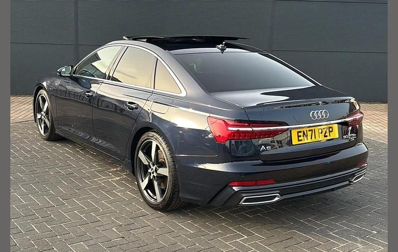 Used Audi A6 S-Line 295 HP (216 kW) 2021 Blue Sedan