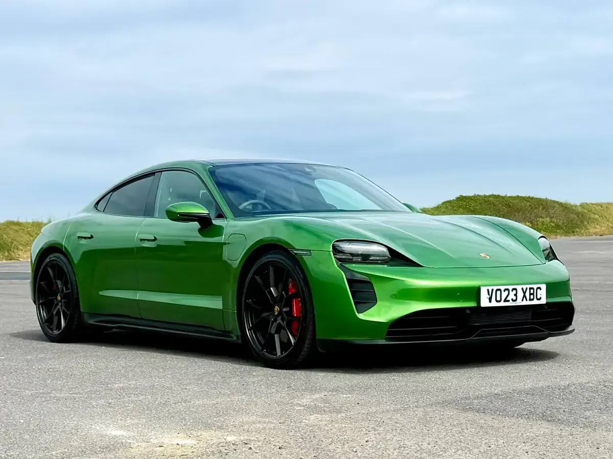 Used Porsche Taycan Performance Package 439 kW (598 HP) 2023 Green Sedan
