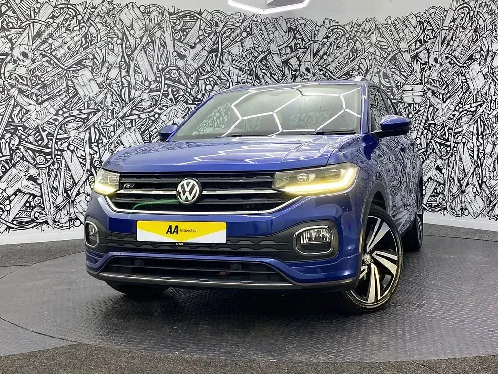 Used VW T-Cross R-line 115 HP (84 kW) 2020 Blue SUV