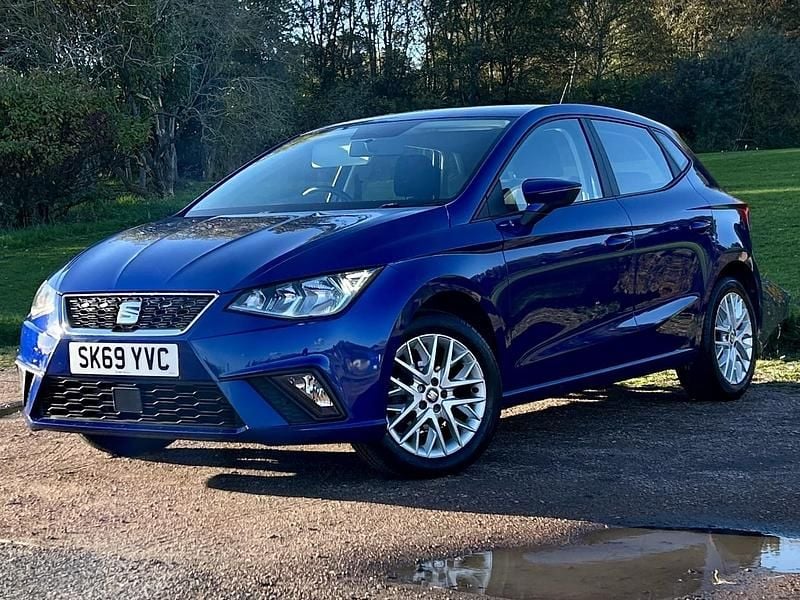 Used Seat Ibiza SE 95 HP (69 kW) 2019 Blue Hatchback