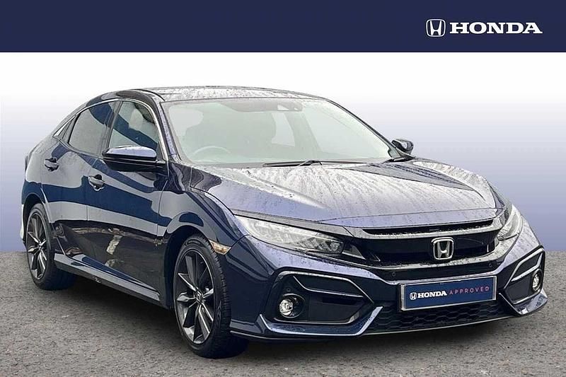 Obsidian blue Used 2021 Honda Civic SR Hatchback | £12,525 (Fair price) - Image 1/4