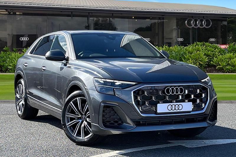 Grey New 2025 Audi Q8 S-Line SUV | £64,980 (Expensive) - Image 1/4