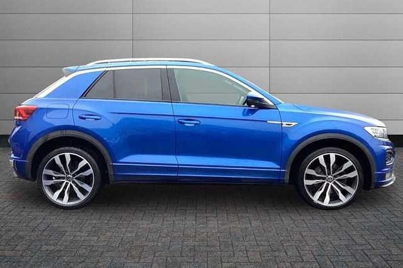 Used VW T-Roc R-line 150 HP (110 kW) 2021 Ravenna blue SUV