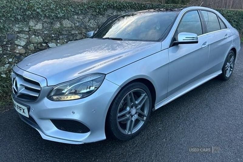 Used Mercedes E220 AMG 170 HP (125 kW) 2014 Silver Sedan