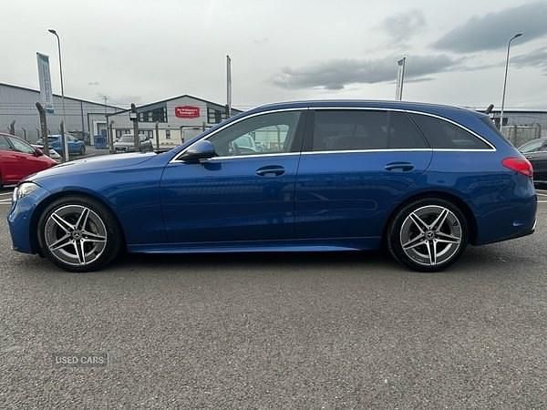 Used Mercedes C200 AMG line 2022 Blue Estate