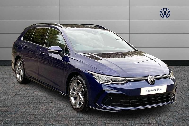 Blue Used 2021 VW Golf VIII R-line Estate | £19,182 (Fair price) - Image 1/4
