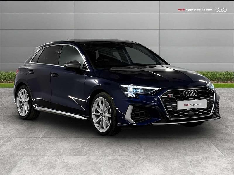 Blue Used 2022 Audi S3 Sportback Comfort Hatchback | £31,991 - Image 1/4