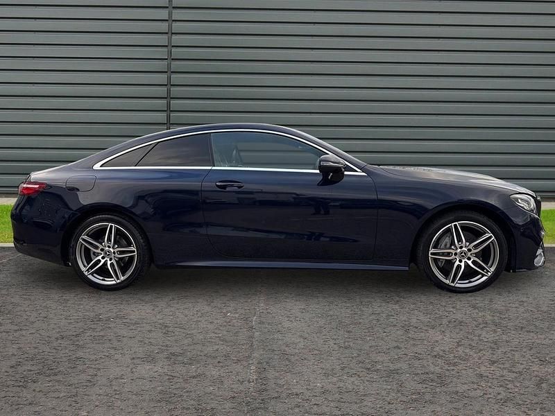 Used Mercedes E220 AMG line 194 HP (142 kW) 2018 Blue Coupe