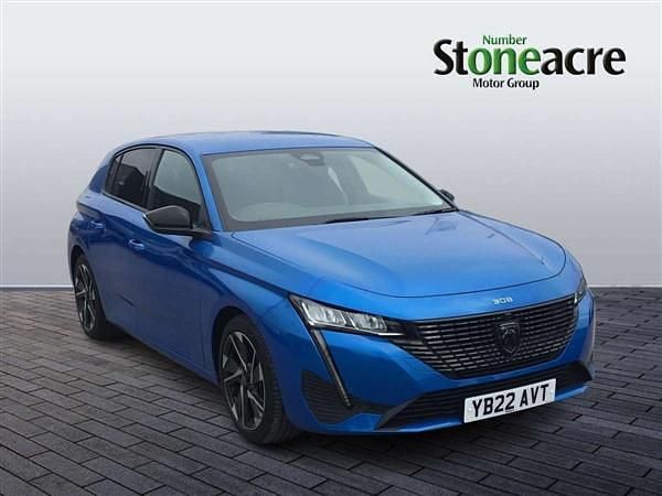 Blue Used 2022 Peugeot 308 Allure Premium Hatchback | £17,995 (Fair price) - Image 1/4