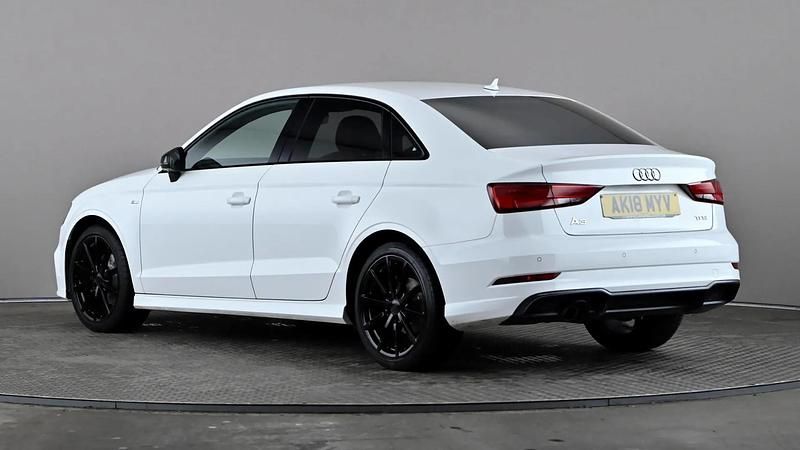 Used Audi A3 Black Edition 116 HP (85 kW) 2018 White Sedan