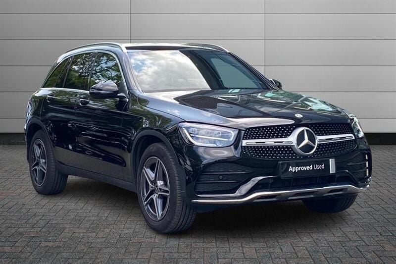 Obsidian black Used 2022 Mercedes GLC300 AMG line Estate | £30,795 (Super price) - Image 1/4