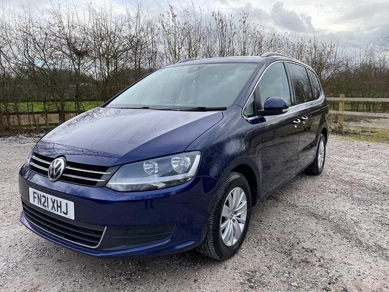 Used VW Sharan SE 150 HP (110 kW) 2021 Blue MPV