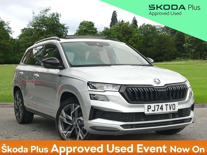Silver Used 2025 Skoda Karoq SportLine SUV | £33,795 (Expensive) - Image 1/3