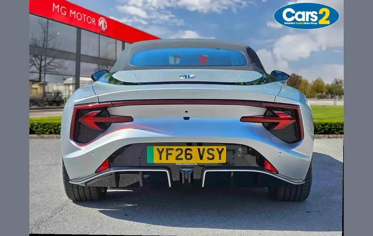 New MG Cyberster 375 kW (510 HP) 2026 Silver Cabriolet
