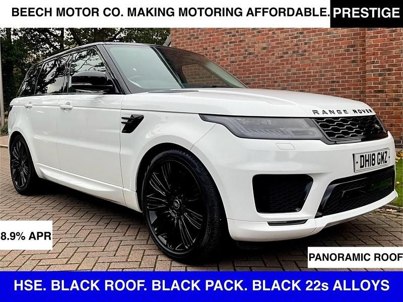 White Used 2018 Land Rover Range Rover Sport HSE Dynamic SUV | £27,990 (Fair price) - Image 1/3