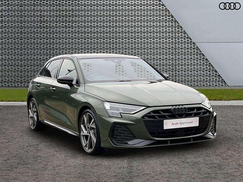 Green Used 2025 Audi A3 Black Edition Hatchback | £33,499 - Image 1/4