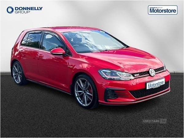 Red Used 2019 VW Golf VII GTI Hatchback | £20,995 (Fair price) - Image 1/4