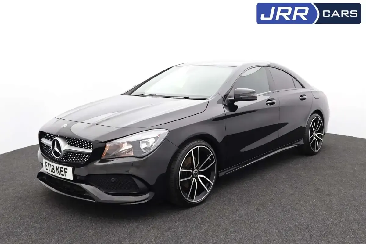 Begagnad Mercedes CLA180 AMG line 122 HK (89 kW) 2018 Svart Sedan
