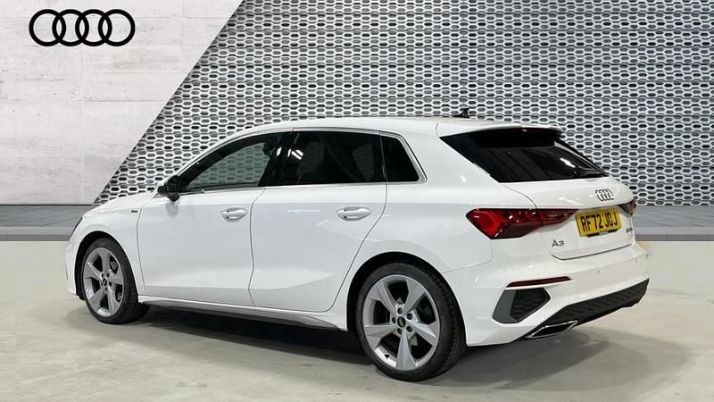 Used Audi A3 S-Line 150 HP (110 kW) 2022 White Sedan