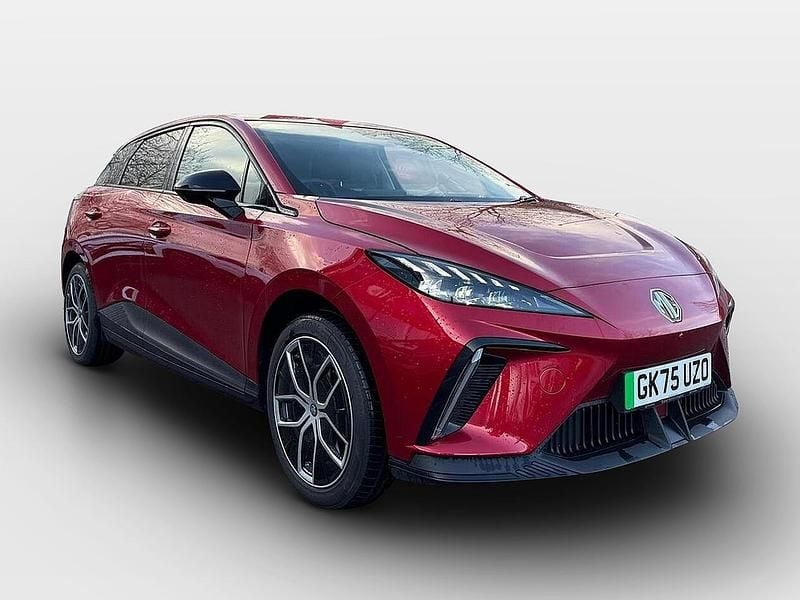 Ny MG MG4 EV Trophy 319 kW (435 HK) 2025 Röd Halvkombi