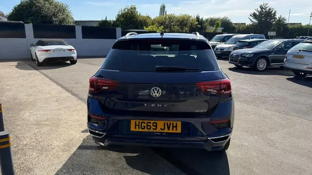 Used VW T-Roc R-line 190 HP (139 kW) 2019 Blue SUV