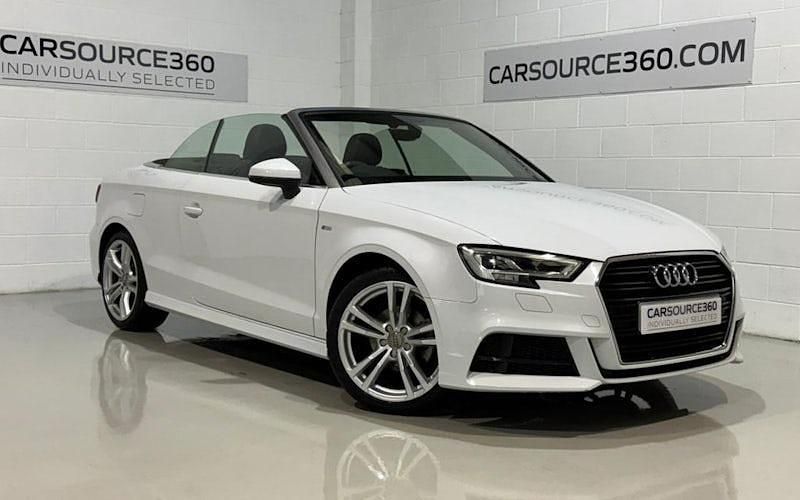 Used Audi A3 Cabriolet S-Line 150 HP (110 kW) 2019 White Cabriolet