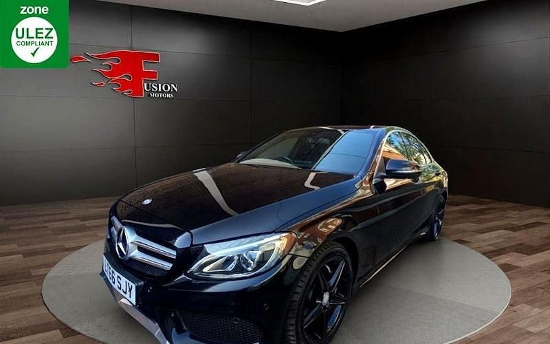 Black Used 2016 Mercedes C220 AMG line Sedan | £10,000 (Good price) - Image 1/4