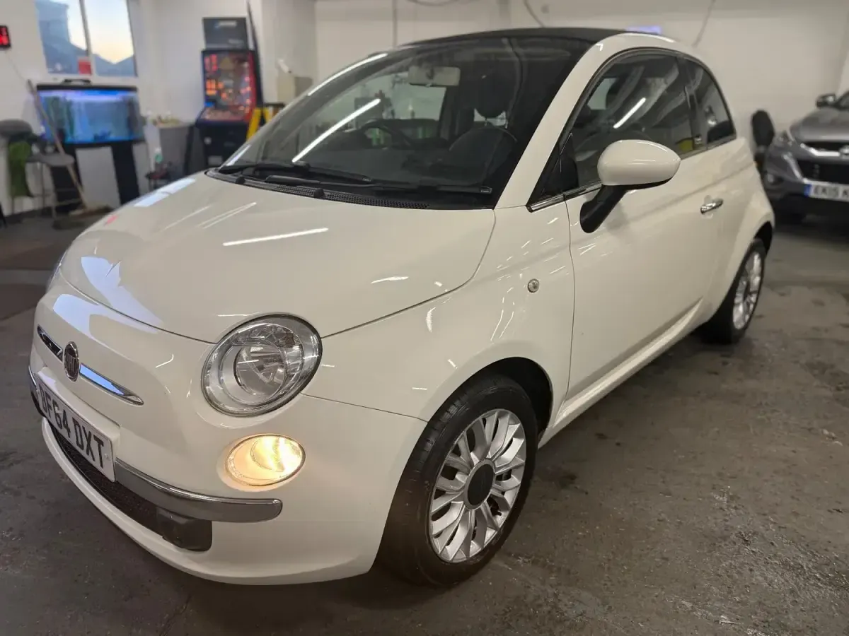 Używany Fiat 500C Lounge 2014 Biały Kabriolet