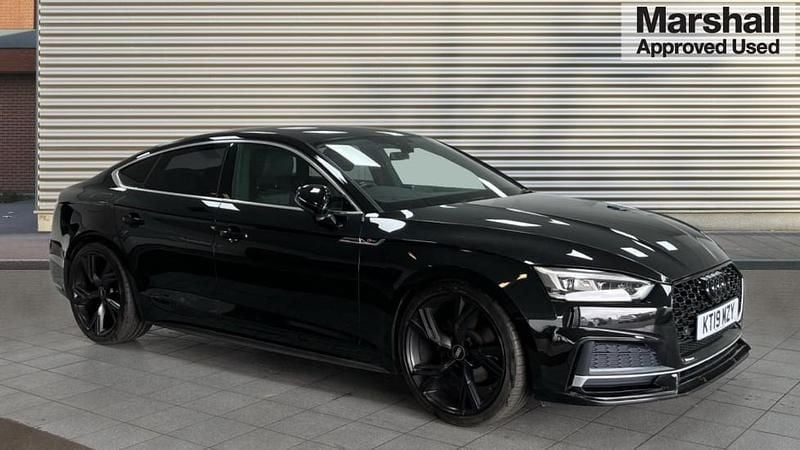 Used Audi A5 Sportback S-Line 150 HP (110 kW) 2019 Black Hatchback
