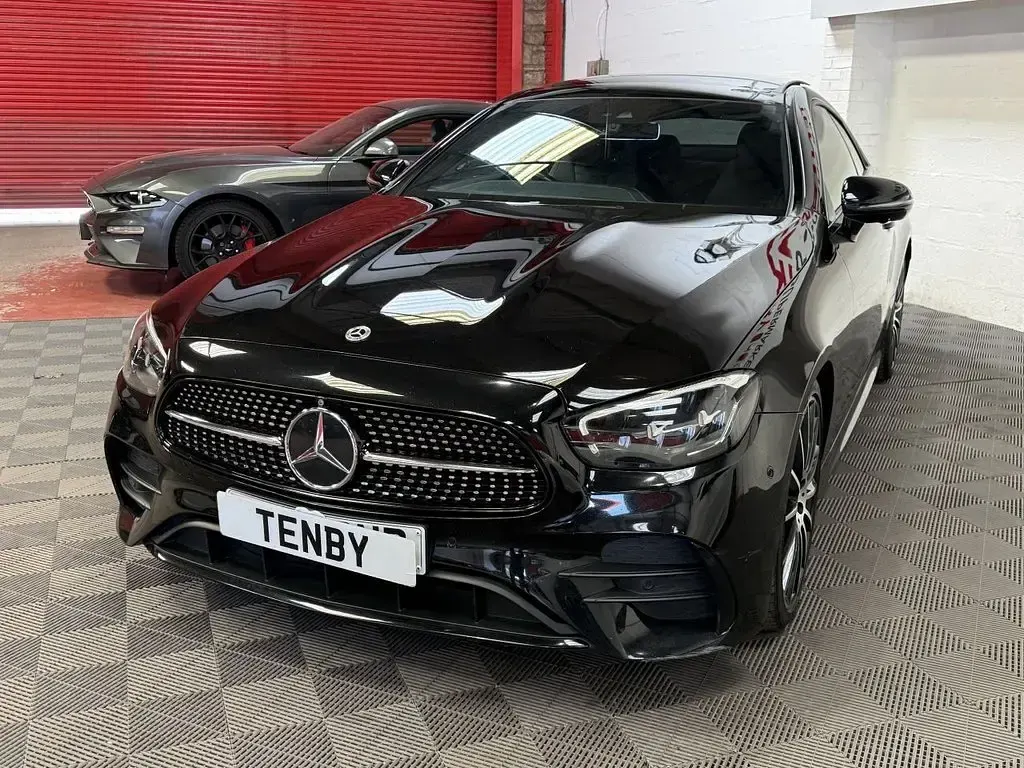 Used Mercedes E300 AMG line 258 HP (189 kW) 2022 Black Coupe