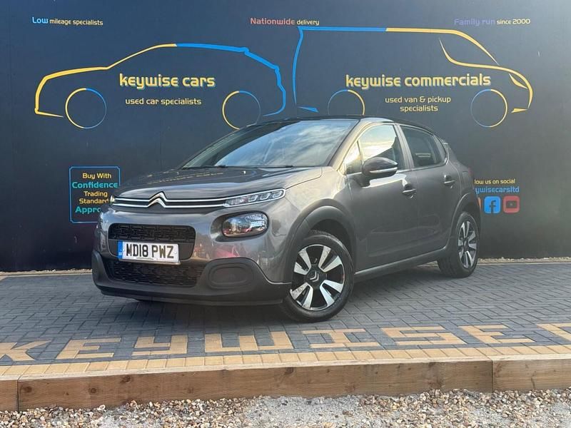 Grey Used 2018 Citroën C3 Feel Hatchback | £6,990 (Fair price) - Image 1/3