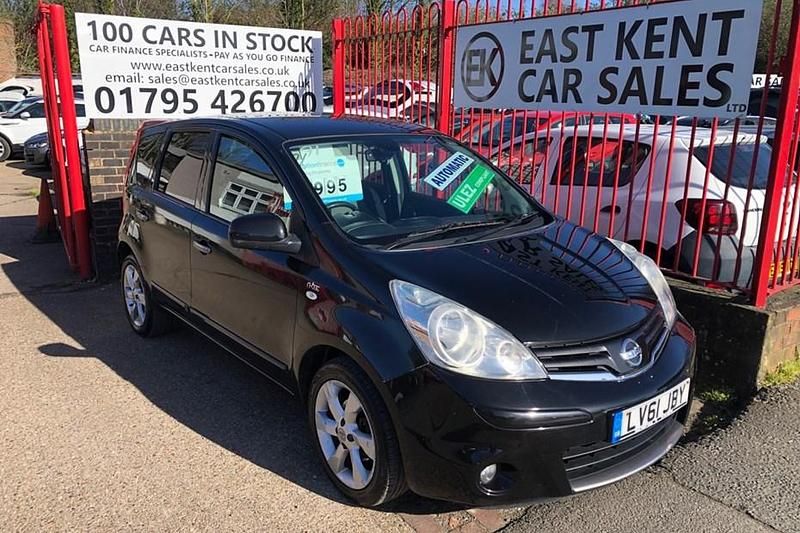 Used Nissan Note N-TEC 110 HP (80 kW) 2011 Black Hatchback