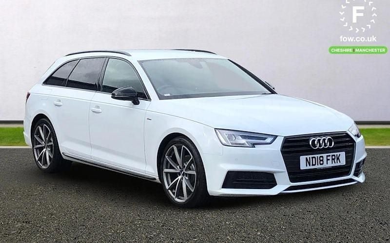 White Used 2018 Audi A4 Black Edition Estate | £17,099 (Fair price) - Image 1/4