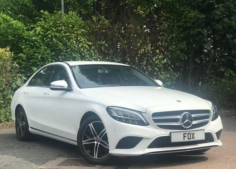 White Used 2019 Mercedes C200 Sedan | £11,311 (Good price) - Image 1/4
