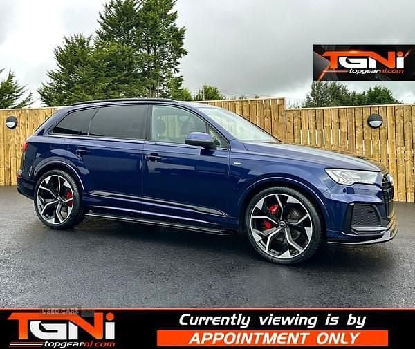 Blue Used 2020 Audi Q7 S-Line SUV | £29,995 (Expensive) - Image 1/3
