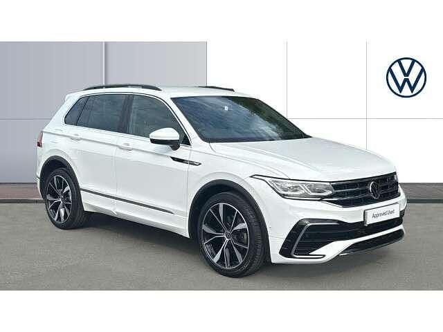 White Used 2021 VW Tiguan R-line SUV | £24,985 (A bit pricey) - Image 1/4
